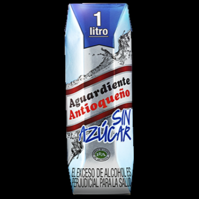 Litro sin Azúcar, Aguardiente Antioqueño, precio varía según hora